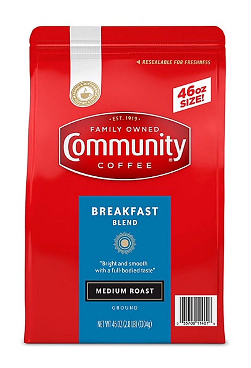(image for) Community Coffee Ground Breakfast Blend (46 oz.) - Click Image to Close